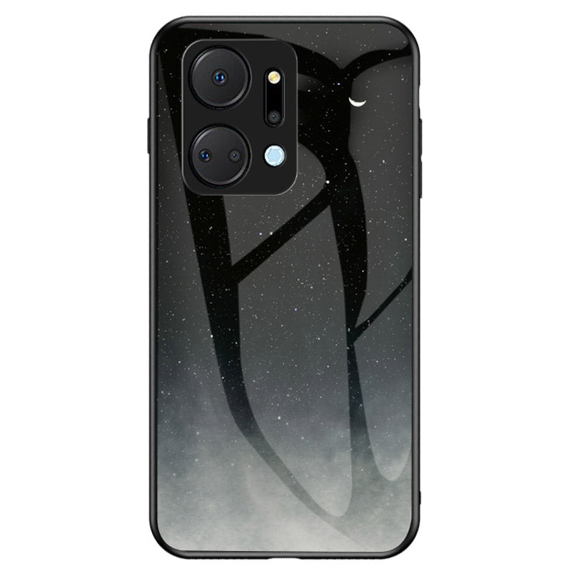 Mobile Phone Case for Honor X7a 5G Starry Sky Pattern Tempered Glass PC TPU Smartphone Cover Mobile Phone Case for Honor X7a 5G Starry Sky Pattern Tempered Glass PC TPU Smartphone Cover